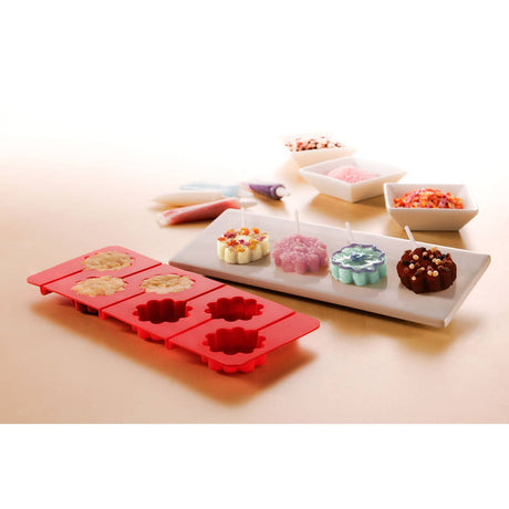 6 Flower Moulds 12 Sticks Cake Pop Mould