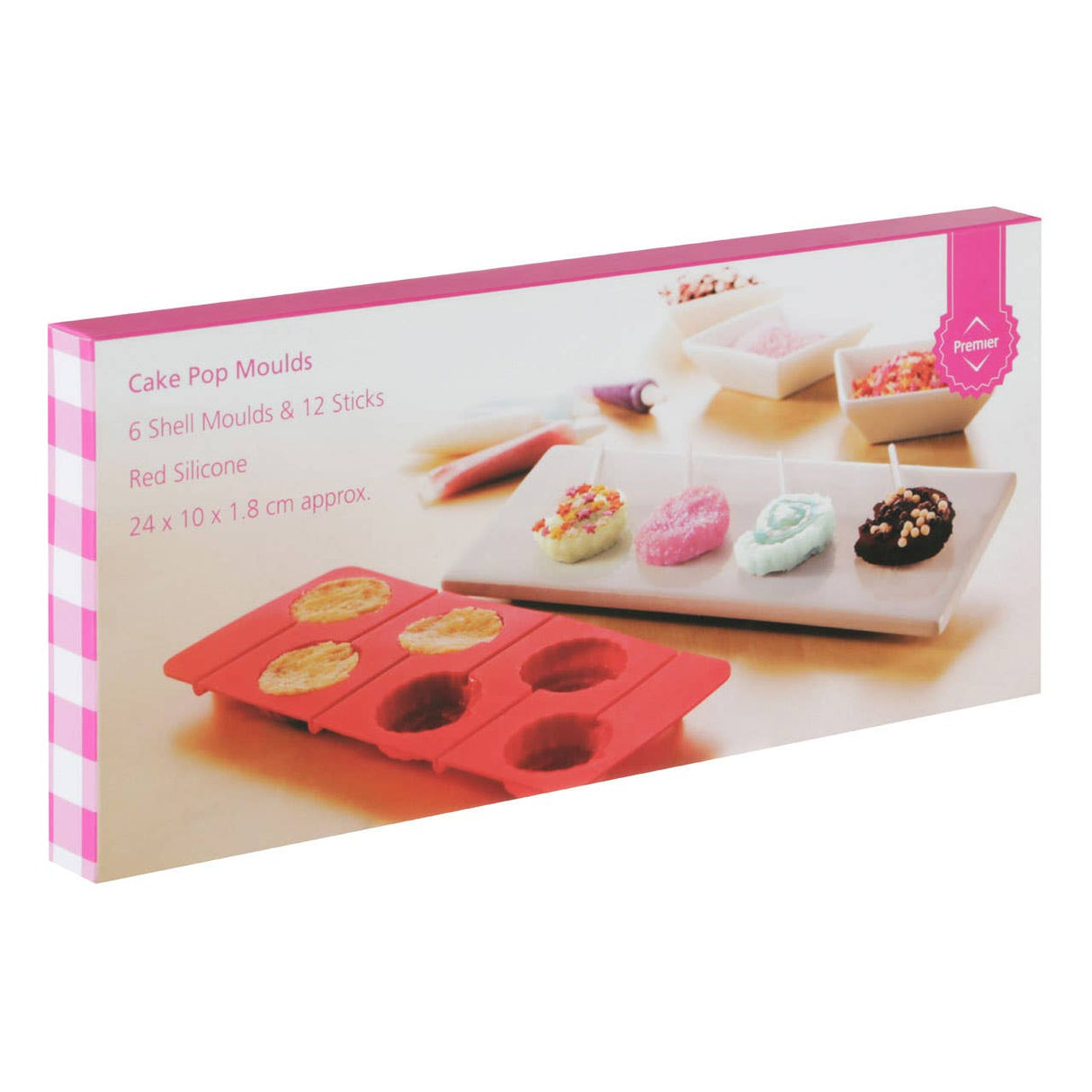 6 Shell Moulds And 12 Sticks Cake Pop Mould