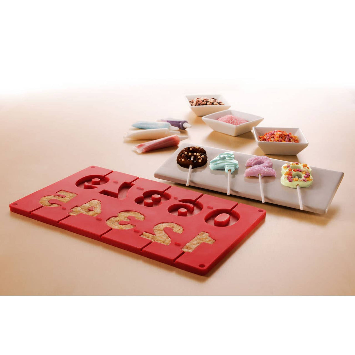 10 Number Moulds And 20 Sticks Cake Pop Mould