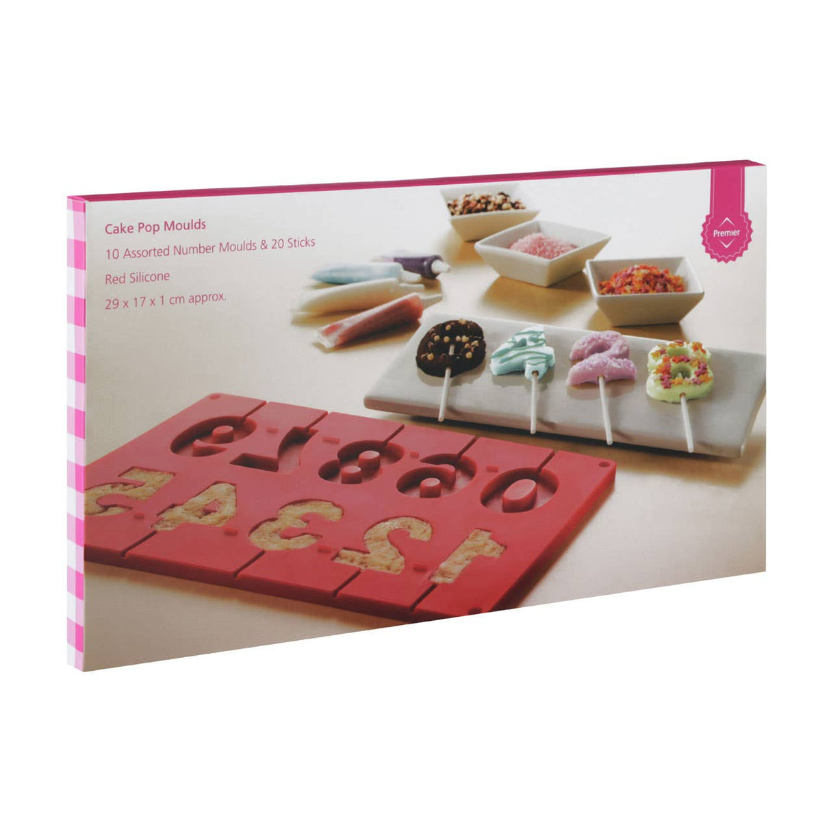 10 Number Moulds And 20 Sticks Cake Pop Mould