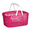 4500ml Hot Pink Plastic Storage Basket