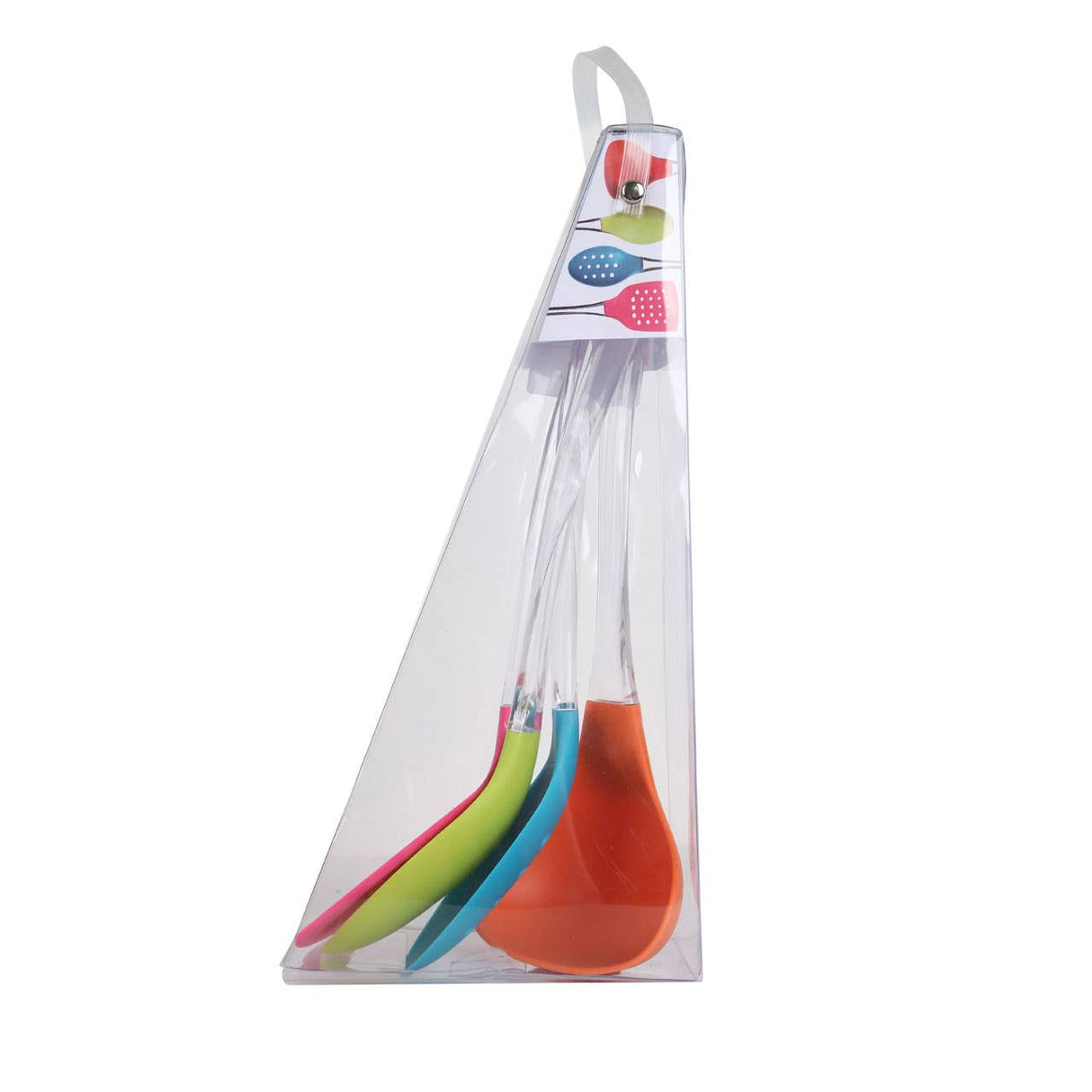 Adrix 4pc Kitchen Tool Set with Clear PS Handle