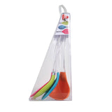 Adrix 4pc Kitchen Tool Set with Clear PS Handle