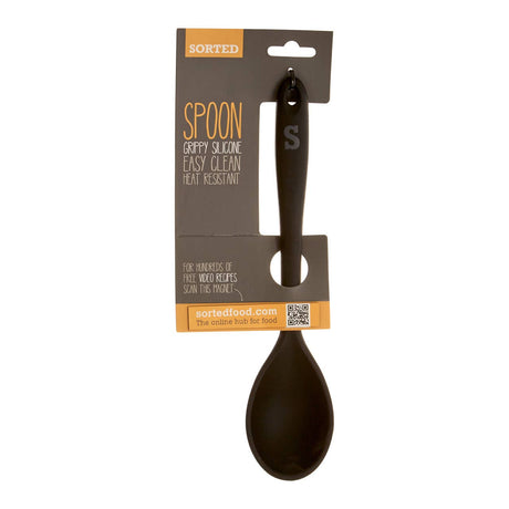 Sorted Black Silicone Spoon