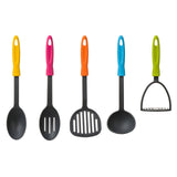 Tyri 5pc Grey Nylon Kitchen Tool Set