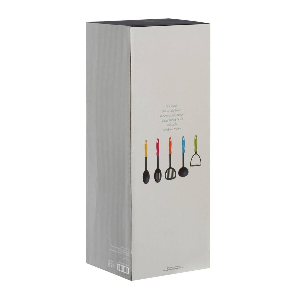 Tyri 5pc Grey Nylon Kitchen Tool Set