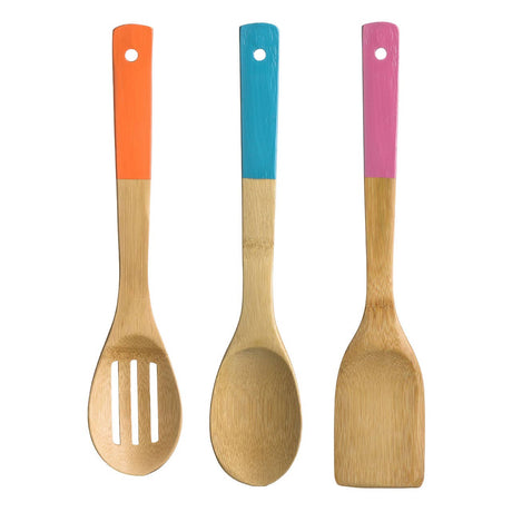 Aleki 3pc Bamboo Kitchen Utensil Set