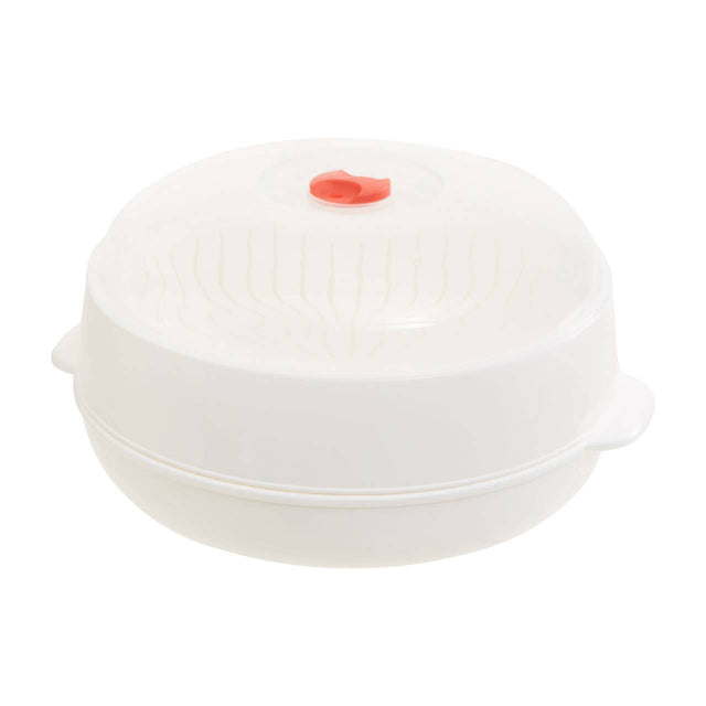 White And Clear Microwave Steamer