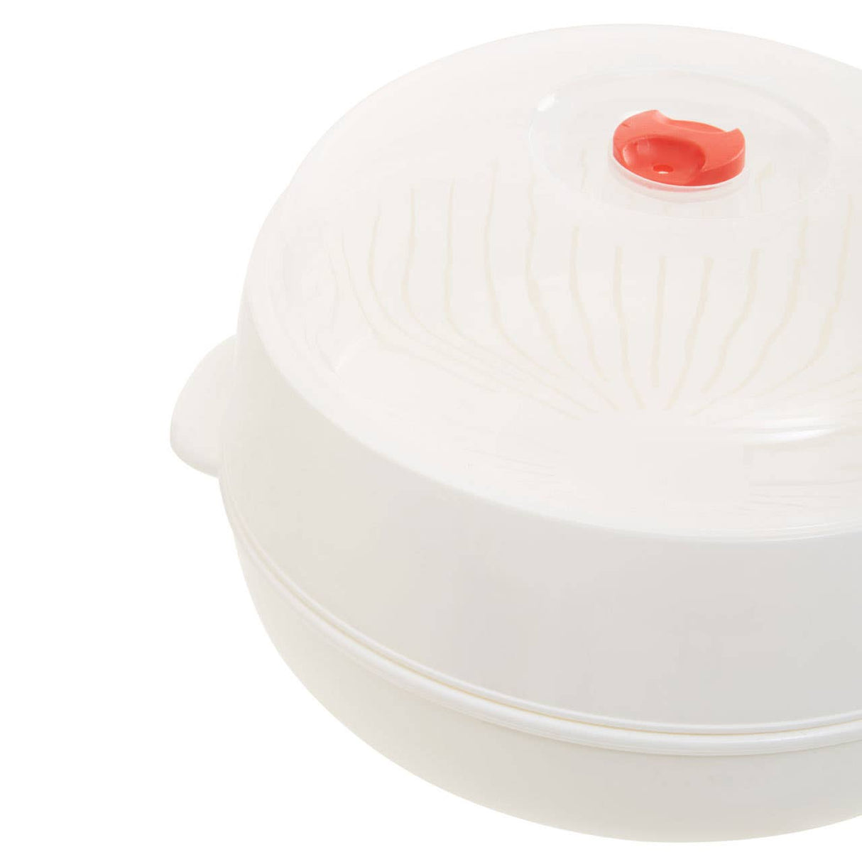 White And Clear Microwave Steamer