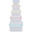 Herrela 5Pc Square Food Containers