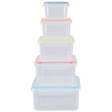 Herrela 5Pc Square Food Containers
