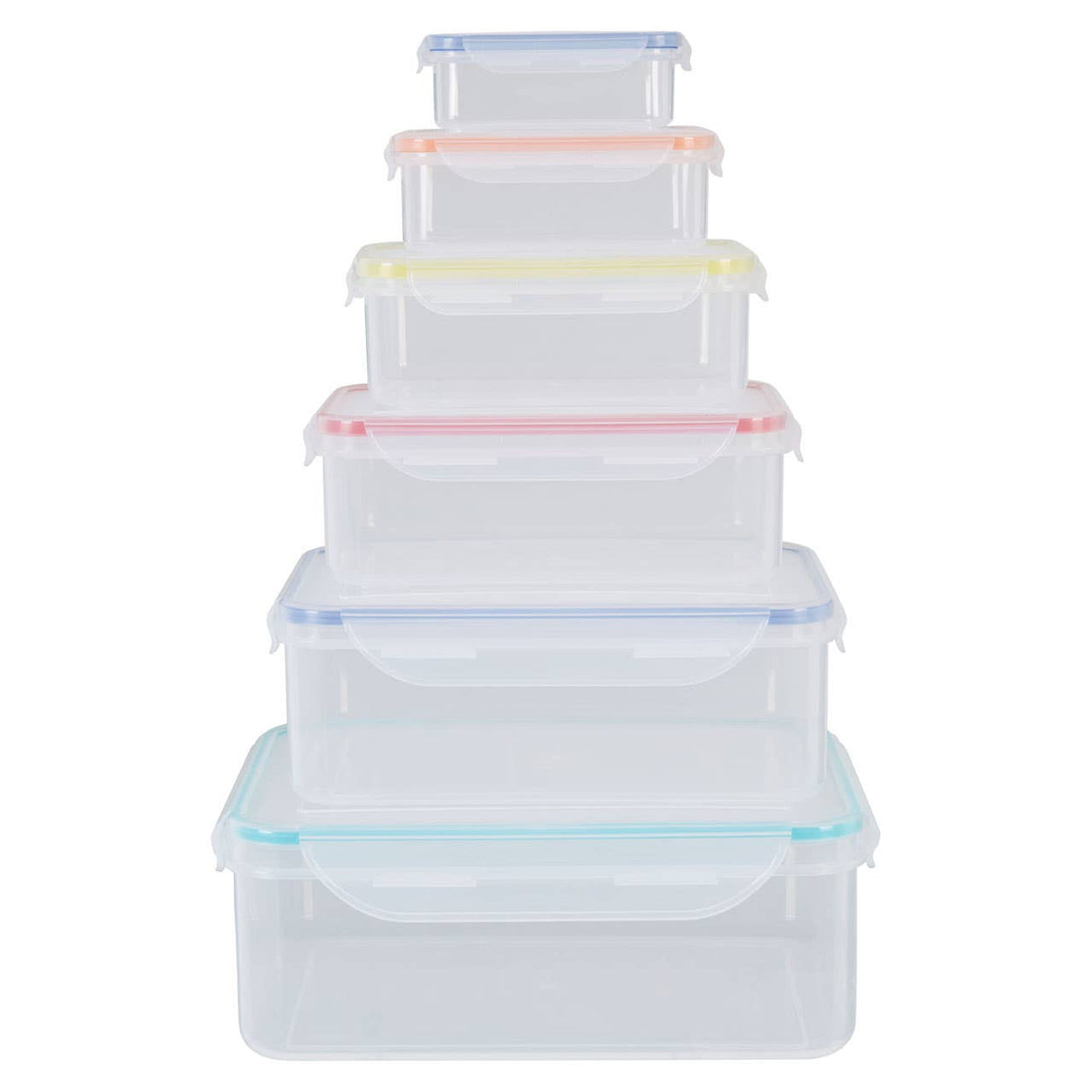 Herrela 6Pc Rectangular Food Containers