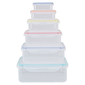 Herrela 6Pc Rectangular Food Containers
