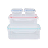 Herrela Multicoloured Lids 4Pc Food Containers