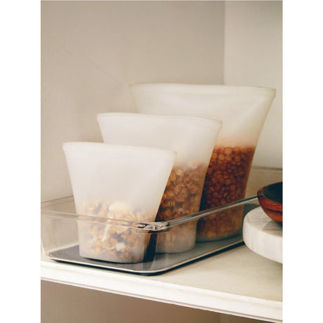 Set Of Three Zing Silicone Preserving Bags