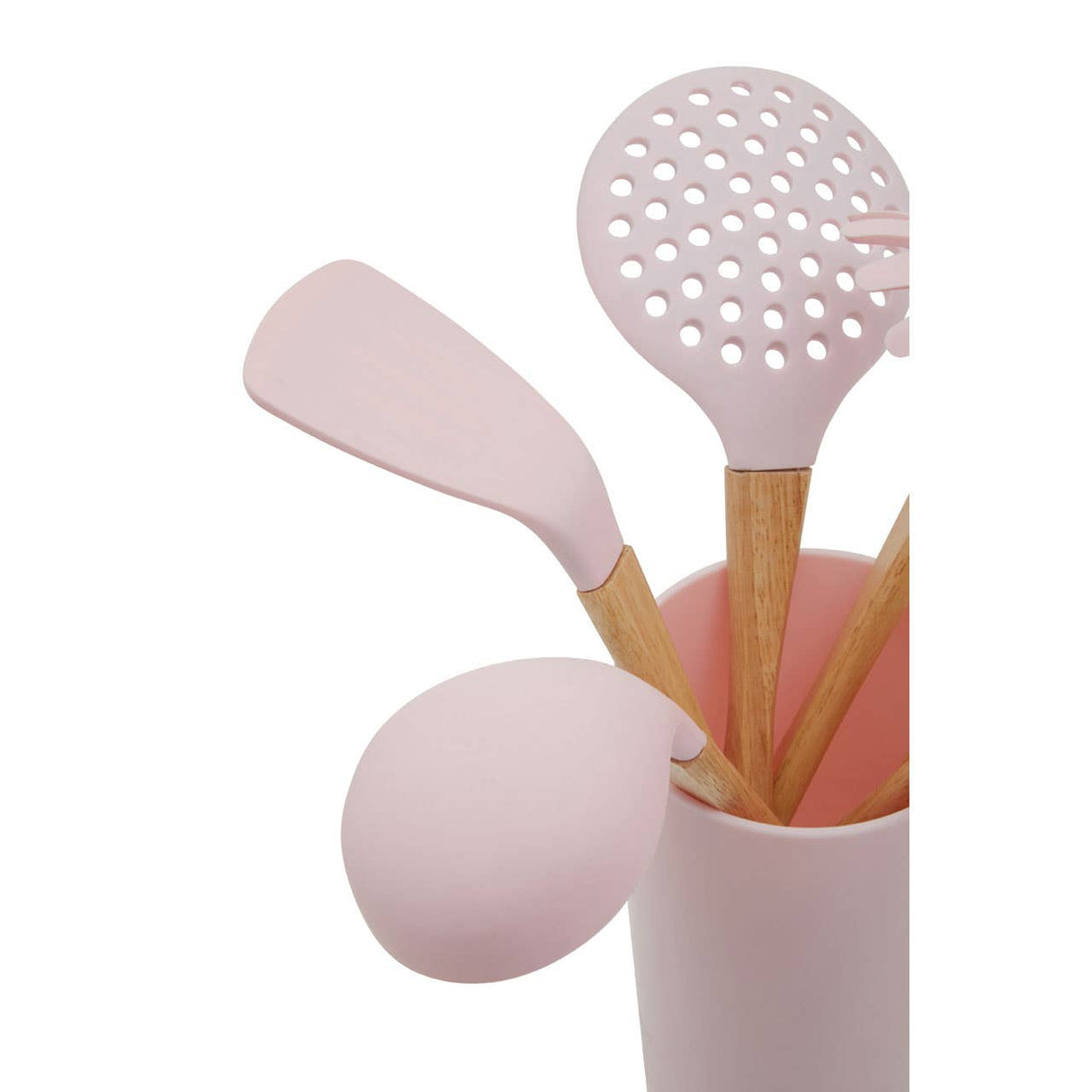 Zing 7Pc Pastel Pink Utensil Set