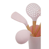 Zing 7Pc Pastel Pink Utensil Set