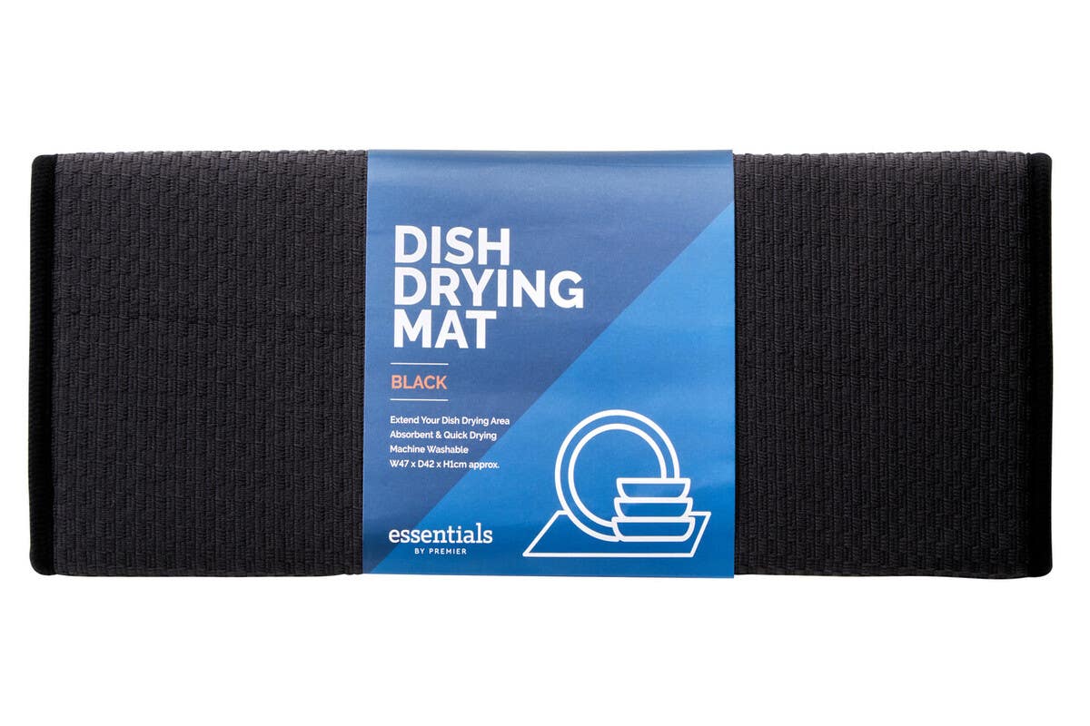 Dish Drying Black Mat