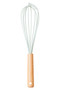 Nova Sage Green Silicone Head Whisk With Round Wood Handle