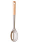 Nova Stone Grey Silicone Head Slotted Spoon