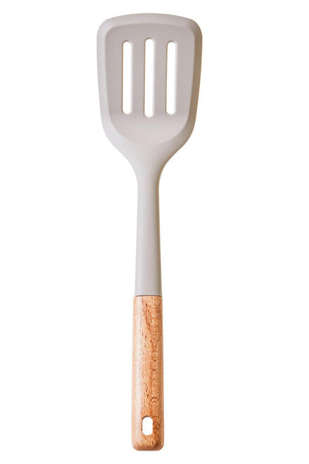 Nova Stone Grey Silicone Head Slotted Turner