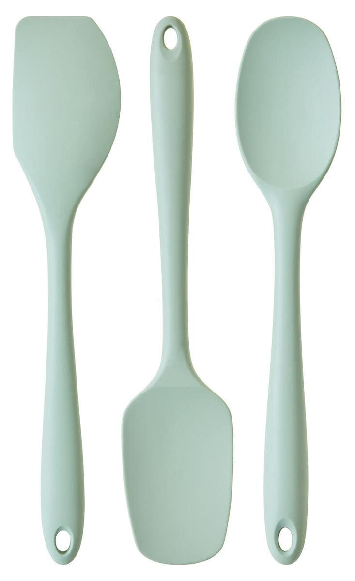 Nova Sage Green 3 Piece Silicone Kitchen Tool Set