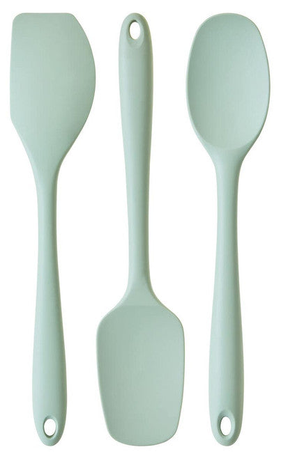 Nova Sage Green 3 Piece Silicone Kitchen Tool Set