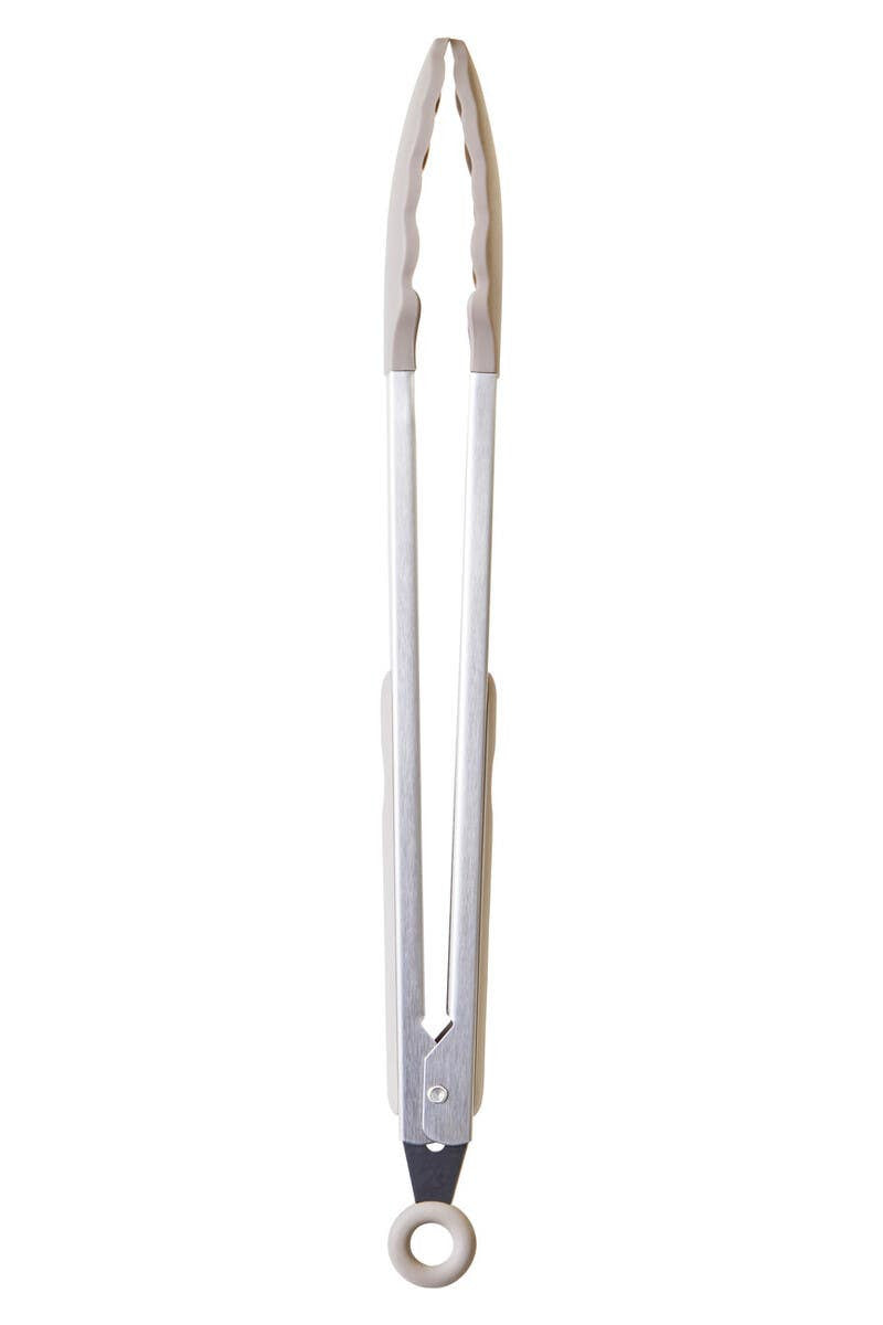Nova Natural Stone Silicone And Stainless Steel Tongs