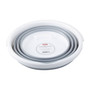 Averill Collapsible Grey and White Bucket With Handle
