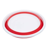 Umbria Collapsible Red White Round Washing Up Bowl