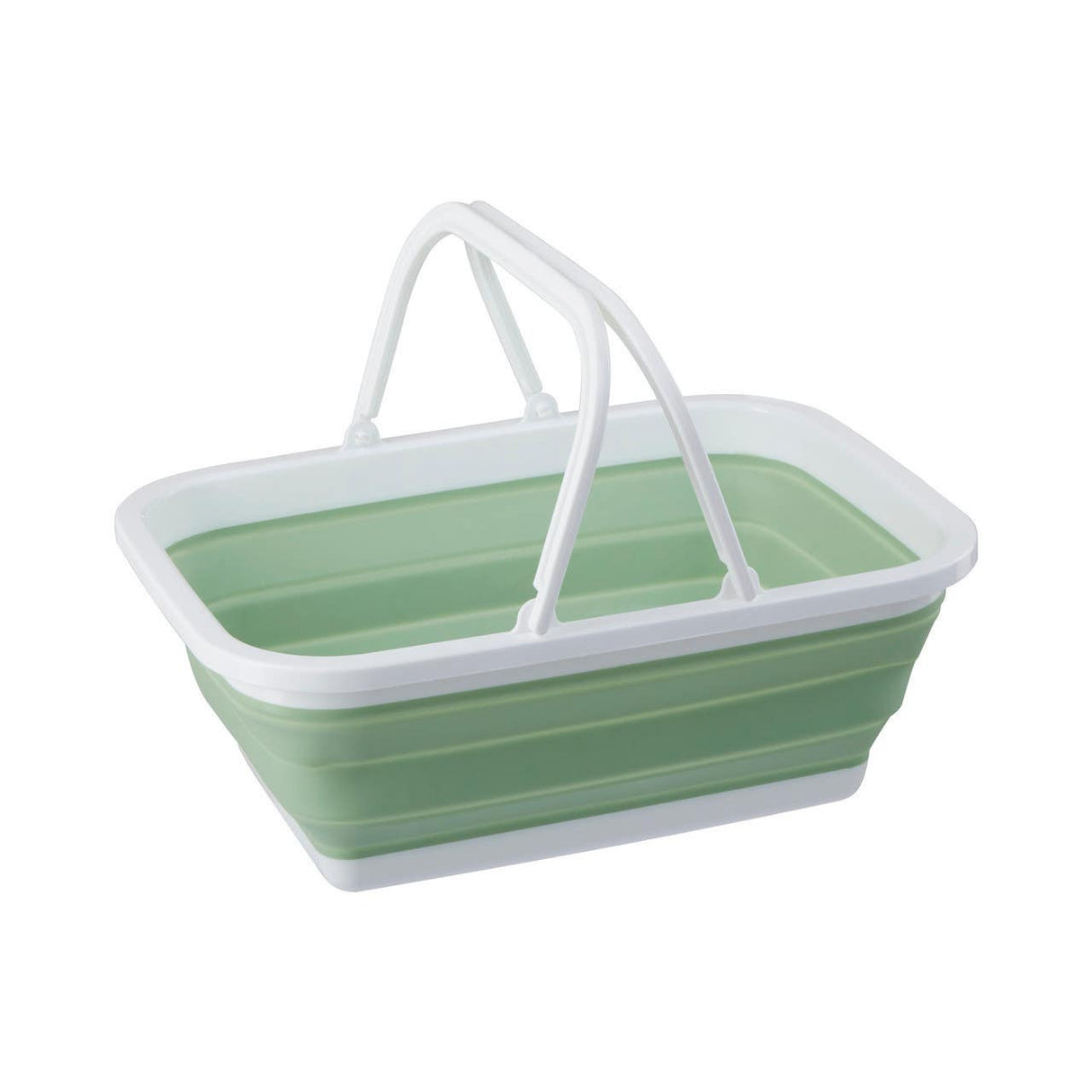 Averill Collapsible Laundry Basket in Green