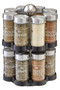 Black and Chrome Effect Spice Rack