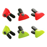 Set Of Three Lime Green Magnetic Clips
