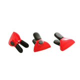 Set Of Three Red Magnetic Clips