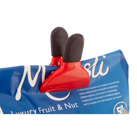 Set Of Three Red Magnetic Clips