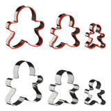 Gingerbread Man 3Pc Cutter Set