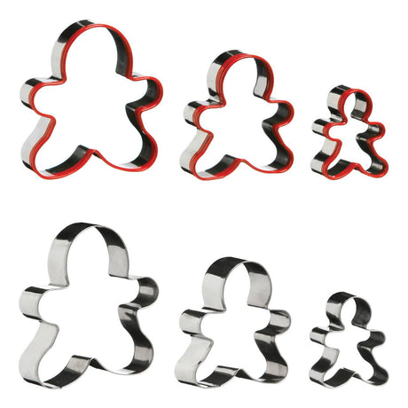 Gingerbread Man 3Pc Cutter Set