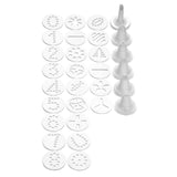 Hallie 24 Icing Templates Decorating Set