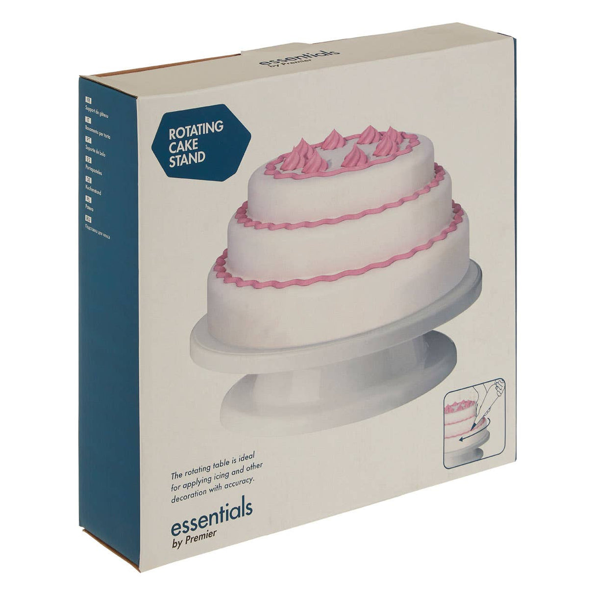 White Turntable Stand