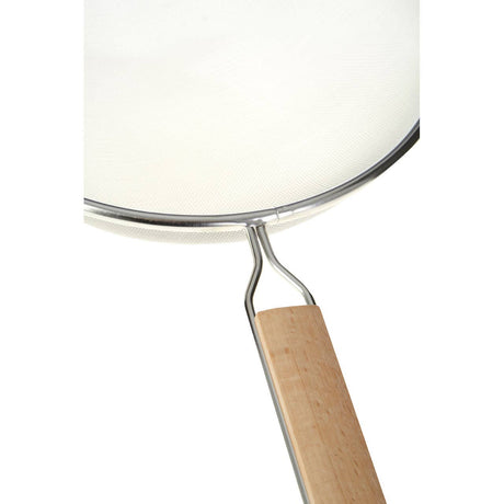 Large Sieve with Wooden Handle