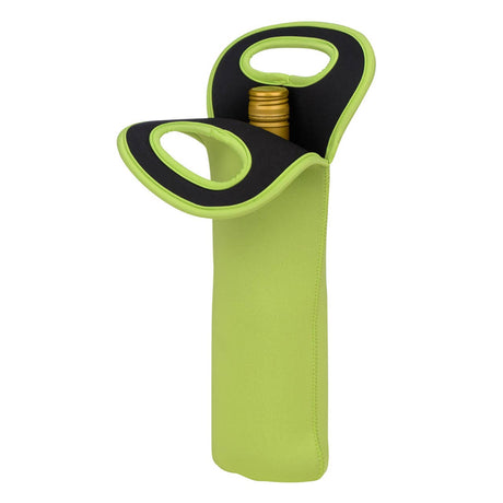 Lime Green Neoprene Wine Bottle Holder