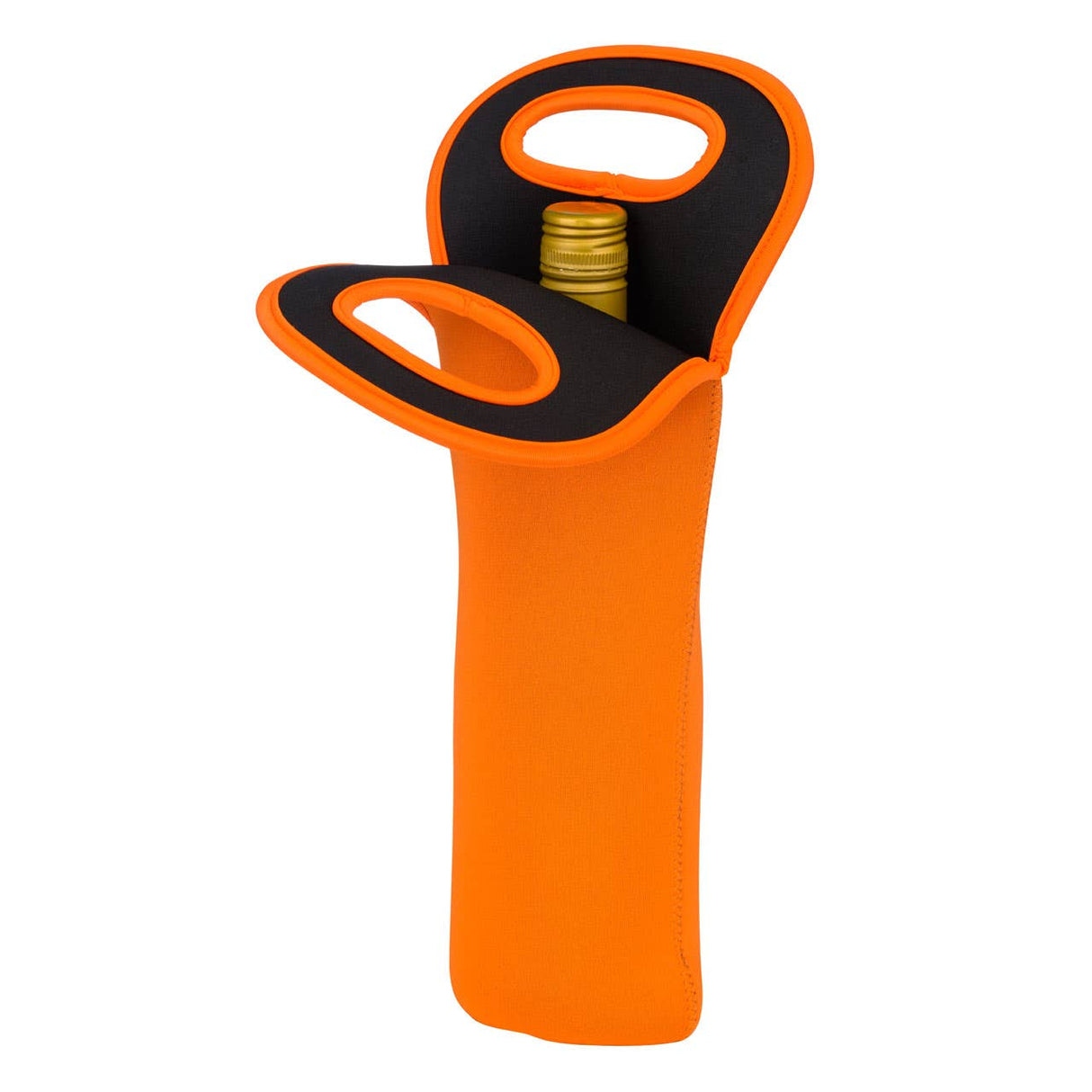 Orange Neoprene Wine Bottle Holder
