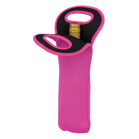 Hot Pink Neoprene Wine Bottle Holder