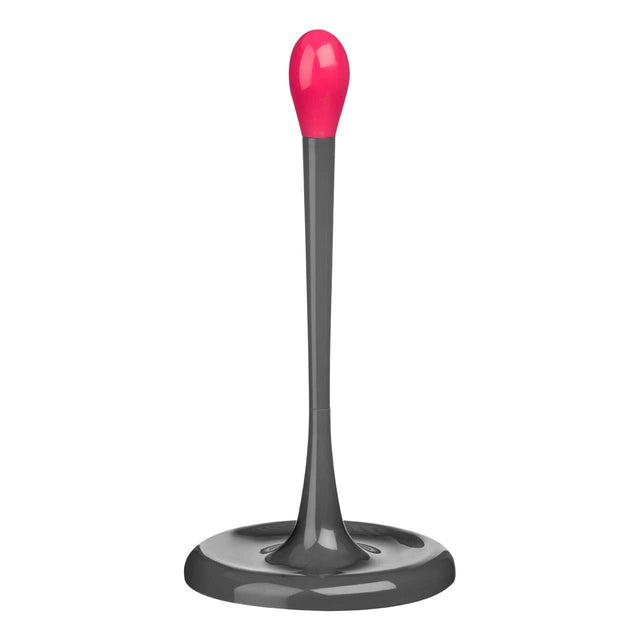 Grey and Hot Pink Kitchen Roll Holder