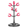 Grey and Hot Pink 6 Cup Mug Tree