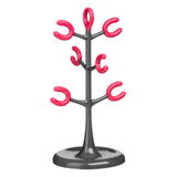 Grey and Hot Pink 6 Cup Mug Tree