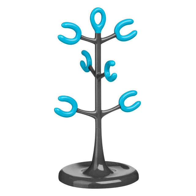 Grey and Blue 6 Cup Mug Tree