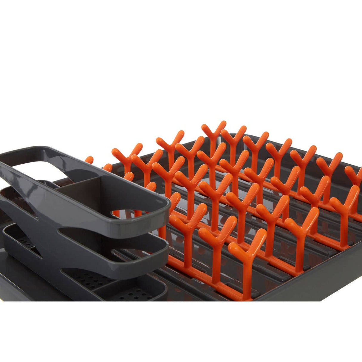Grey and Orange Dish Drainer