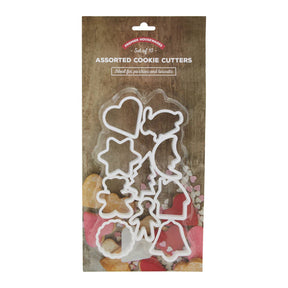 10Pc White Plastic Cutter Set