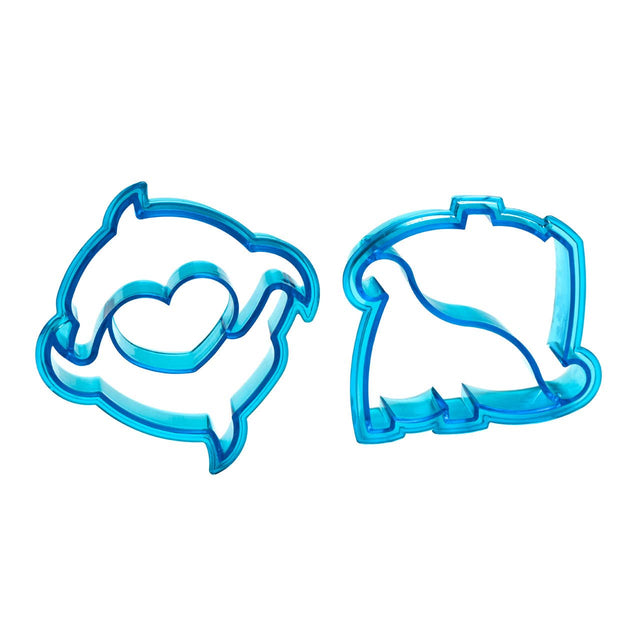 Dinosaur and Dolphin Sandwich Cutters